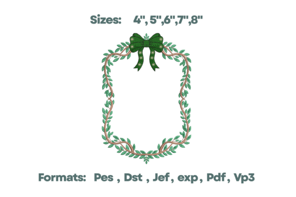 Download Elegant Vine Bow Monogram Frame - Gram Collection