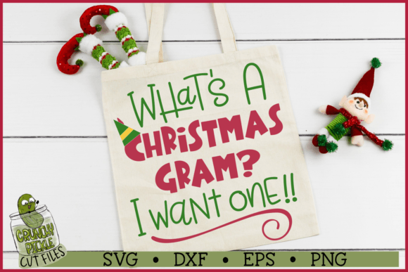 Download Christmas Gram Elf SVG File - Gram Collection