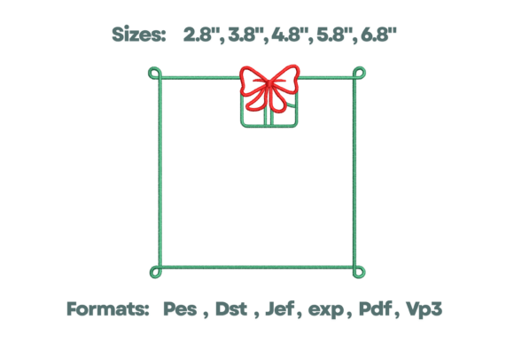 Download Gift Bow Frame Christmas Monogram - Gift Collection