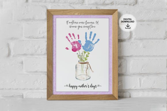 Download Mother's Day Handprint Craft Gift SVG - Gift Collection