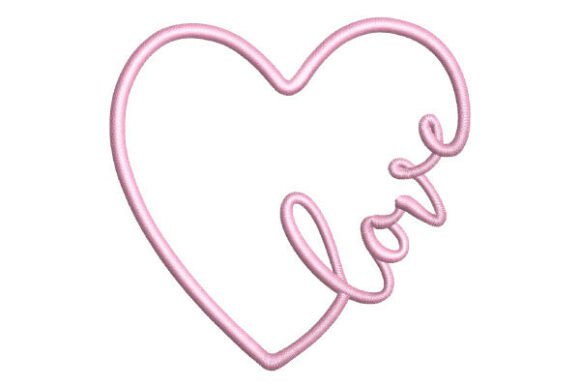 Download Love Inside Heart – Embroidery Design - Heart Collection